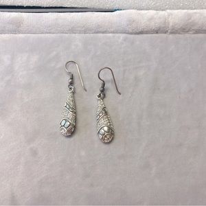 Brighton silver tone drop earrings
